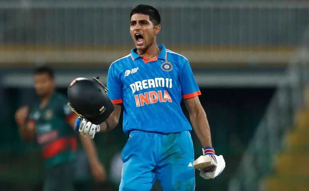 After Dhoni, gill reached the first rank in odi world cup update